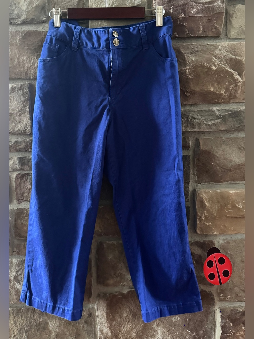 Women’s Cobalt Blue Straight-Leg Cropped -12